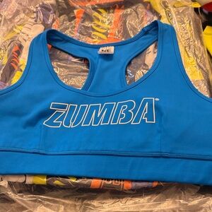 Zumba Fitness Vibrant Blue Sports Bra